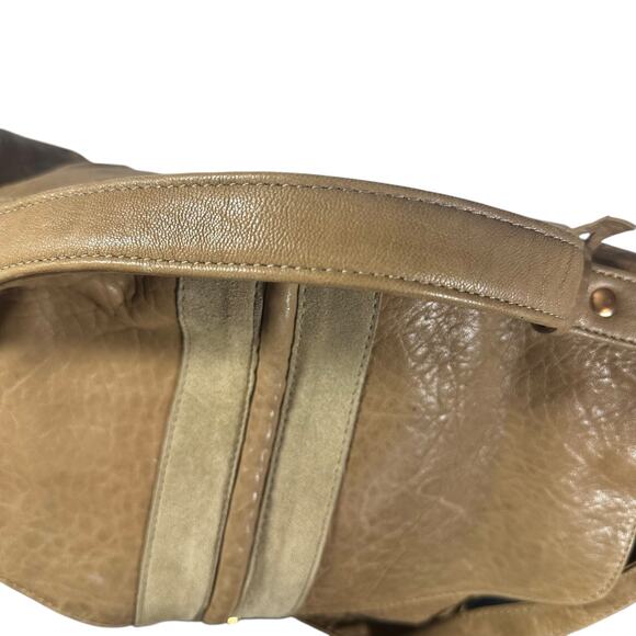 Great by Sandie Tan Leather Satchel Bag – Convertible Crossbody Parisian Chic - Picture 11 of 15